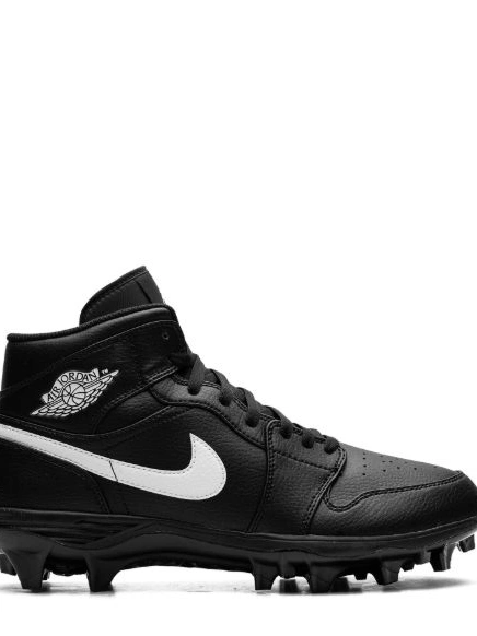 White" Men "Black cleats Jordan Nike Mid 1 0508